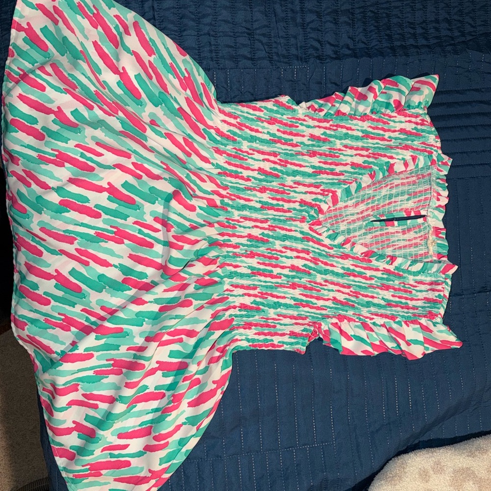 JODIFL Pink and Green Patterned Blouse